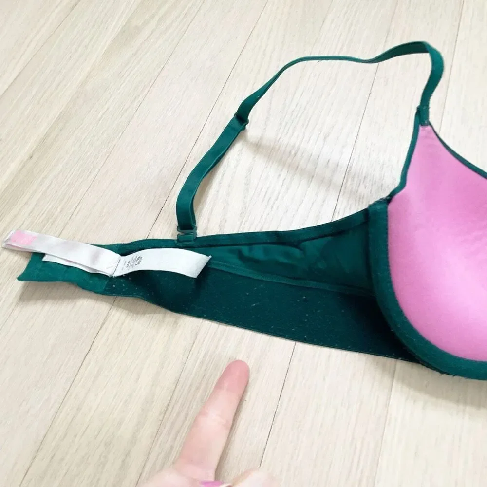 BUY 1 GET 1 FREE Victorias Secret 34b tshirt bra green